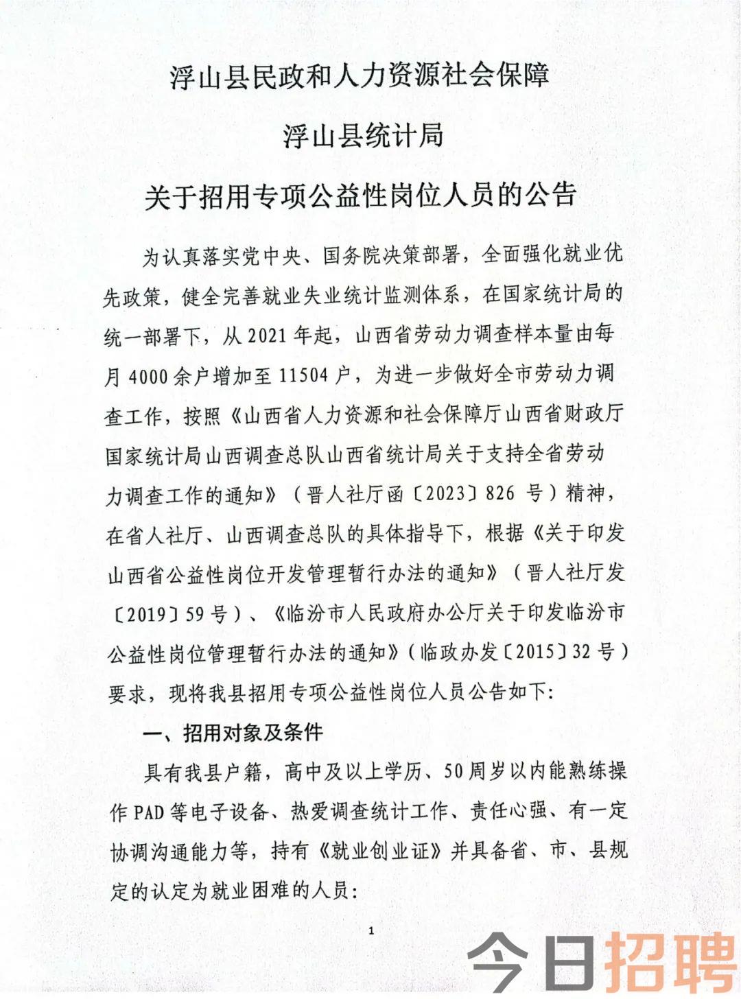 浮山县统计局最新招聘启事概览