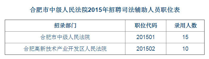 合肥市市中级人民法院最新招聘启事概览