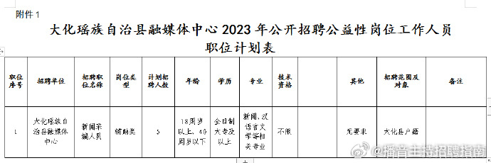 大化瑶族自治县人力资源和社会保障局最新项目